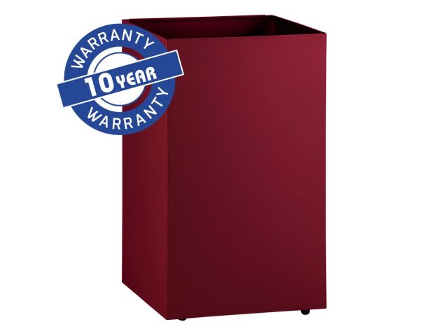 MERIDA STELLA RED LINE under-counter waste bin on swivel castors 60 l, red